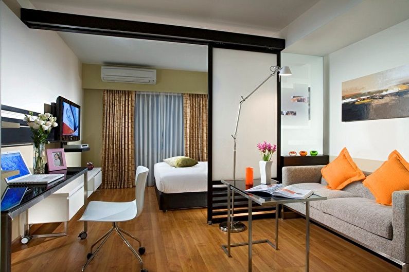 Reurbanización de un apartamento tipo estudio - División en dos habitaciones