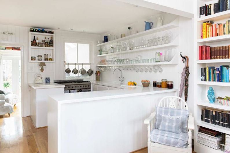 White Kitchen Design - Møbler og hvitevarer