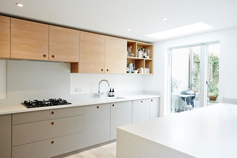 Biela kuchyňa v modernom štýle - interiérový dizajn