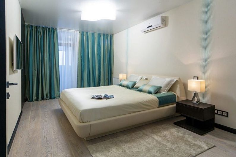 Design dormitor turcoaz - Finisaj de tavan