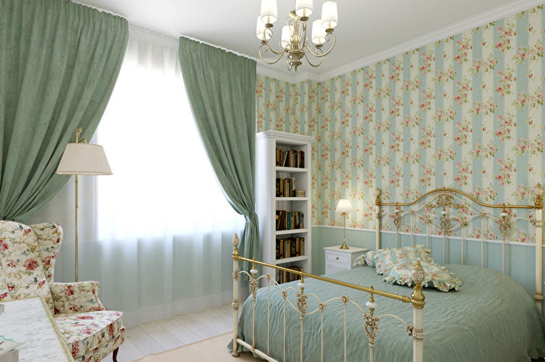 Dormitor turcoaz Provence - Design interior