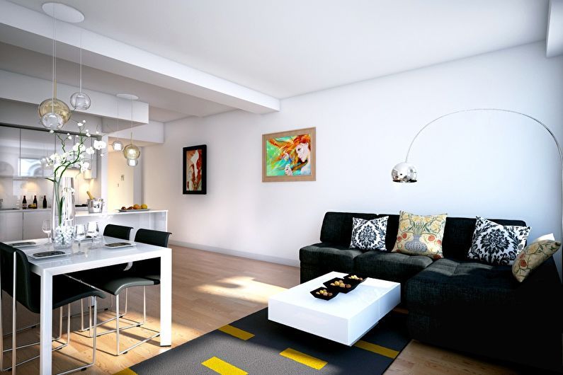 Diseño de apartamento estudio - decoración de paredes