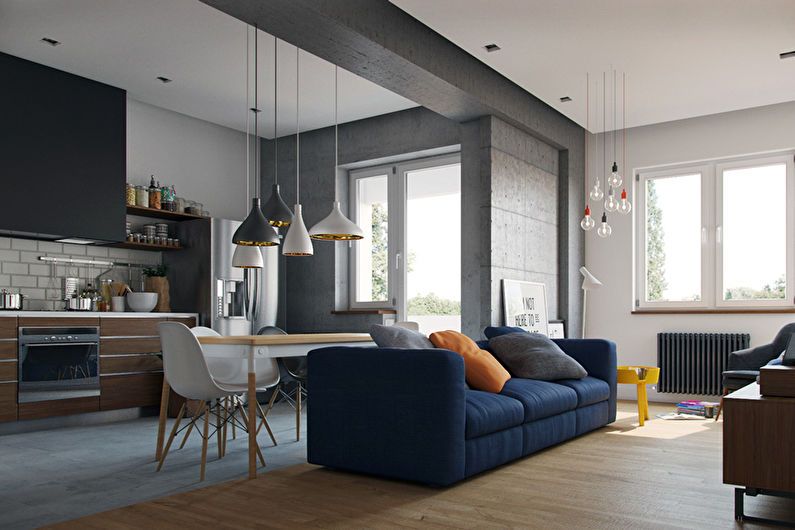 Diseño de apartamentos tipo estudio: la iluminación adecuada