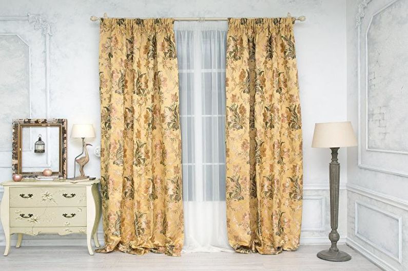 Design av gardiner för vardagsrummet - Jacquard