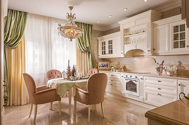 Kjøkken 15 kvm. i klassisk stil - Interiørdesign