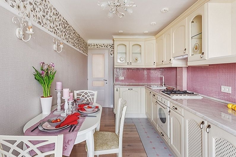 Kjøkken 15 kvm Provence -stil - Interiørdesign