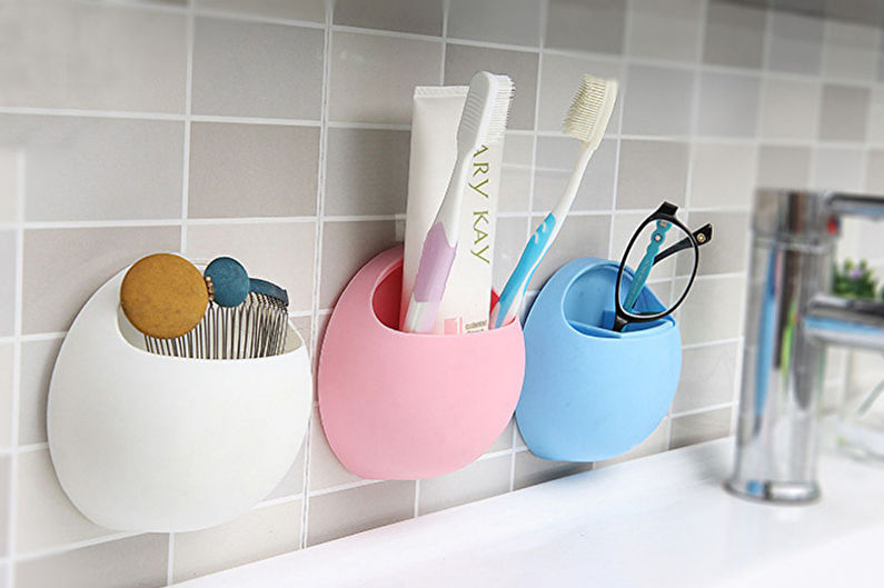 Acessórios para banheiro - recipientes para escovas de dente