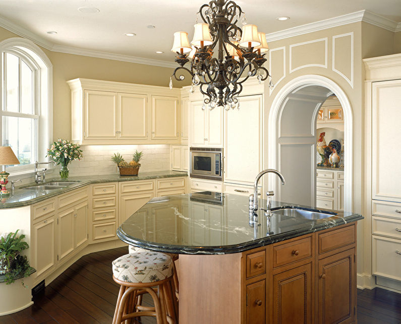 Gipsbue på kjøkkenet - design