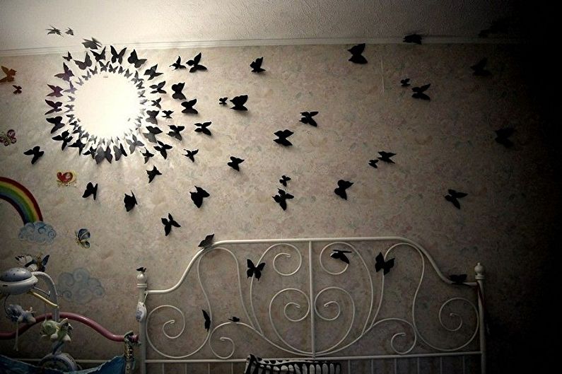 Motyle na ścianie - zdjęcie dekoru
