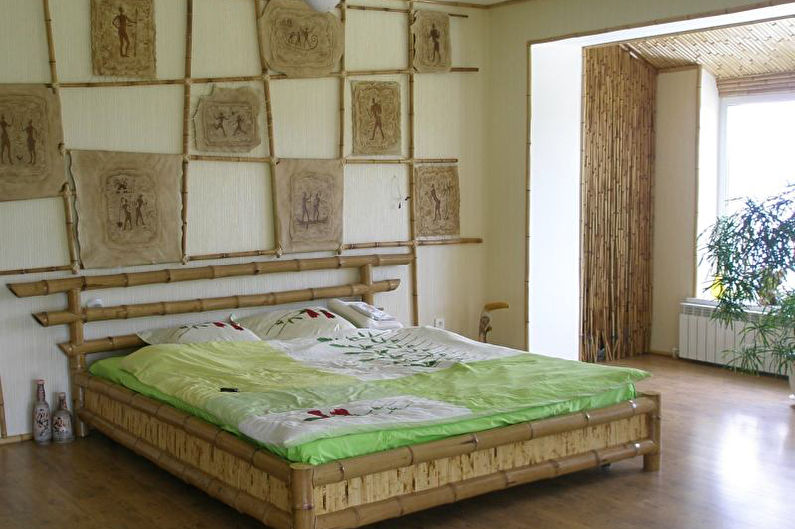 Bambusová tapeta na lodžiu a balkón - Interiérový dizajn