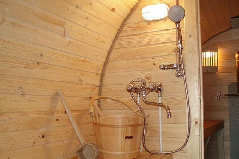 Etapas de montagem de uma banheira de barril com suas próprias mãos - Abastecimento e drenagem de água