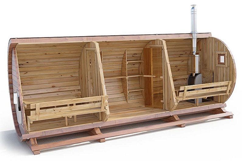 Estágios de montagem de uma banheira de barril com suas próprias mãos - Mobiliário de interior
