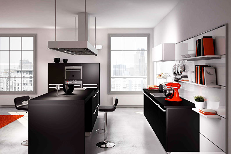 Bardisk til kjøkkenet i stil med minimalisme