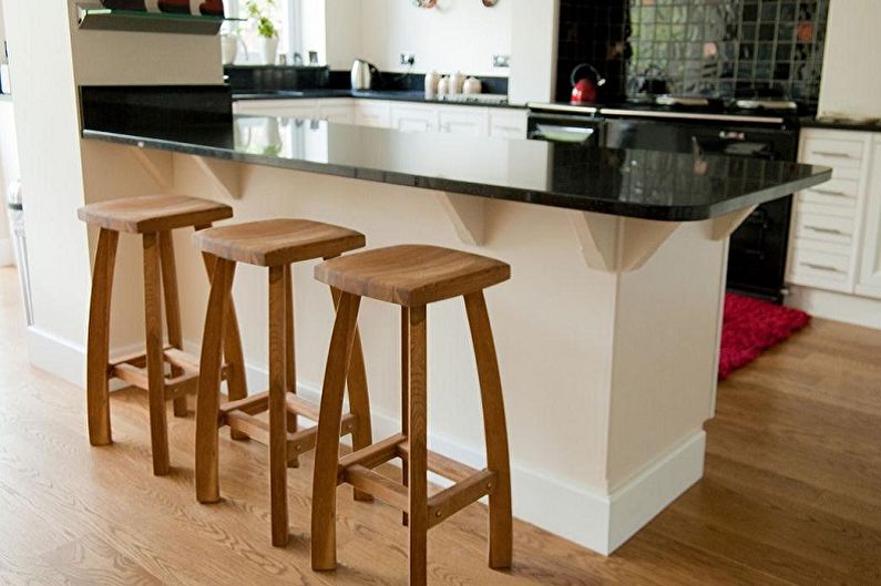 Tipuri de scaune de bar pentru bucătărie - După tipul de construcție