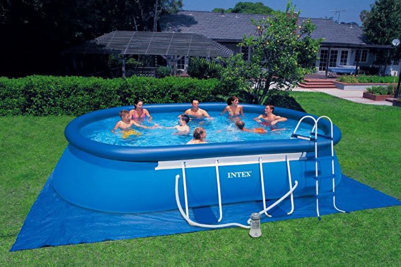 Uppblåsbar pool för sommarstugor