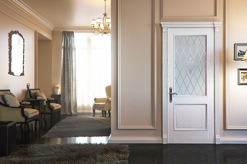 Vita dörrar i interiören - Fördelar och nackdelar