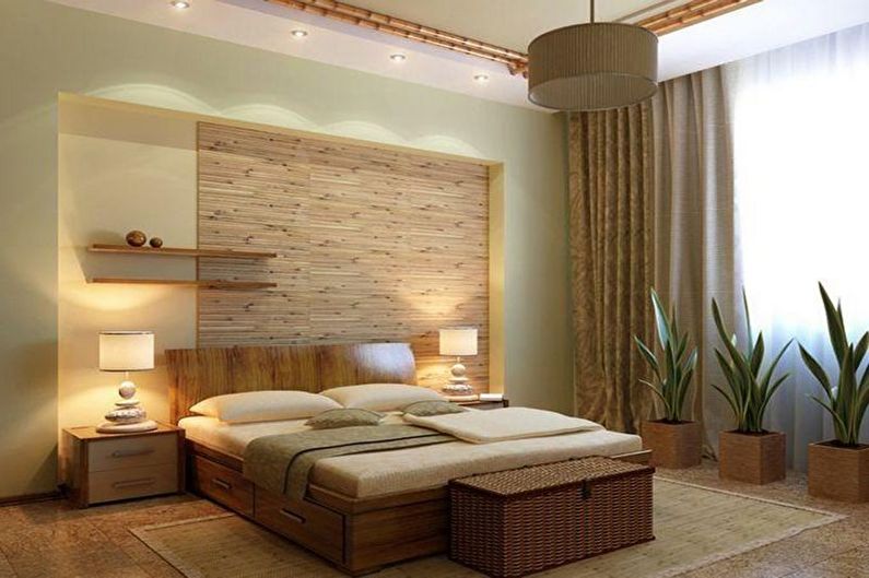 Eco Style Μπεζ υπνοδωμάτιο - Σχεδιασμός εσωτερικού χώρου