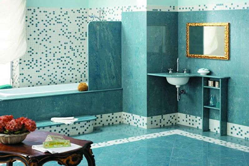 Diseño de baño turquesa - Decoraciones de pared