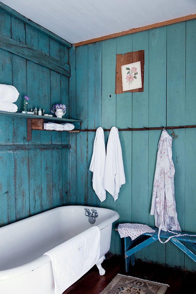 Zdjęcie łazienki w kolorze turkusowym - Projektowanie wnętrz