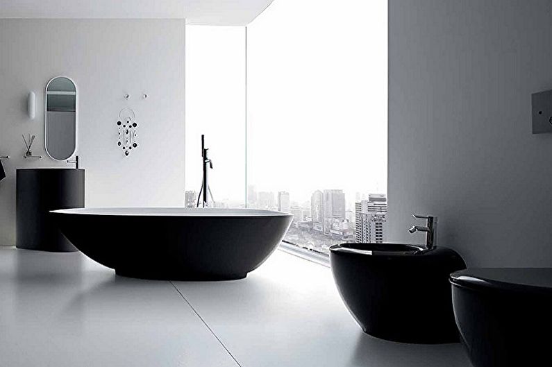 Μαύρο Σχεδιασμός Μπάνιου - Έπιπλα