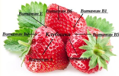 Vitamine in Erdbeeren