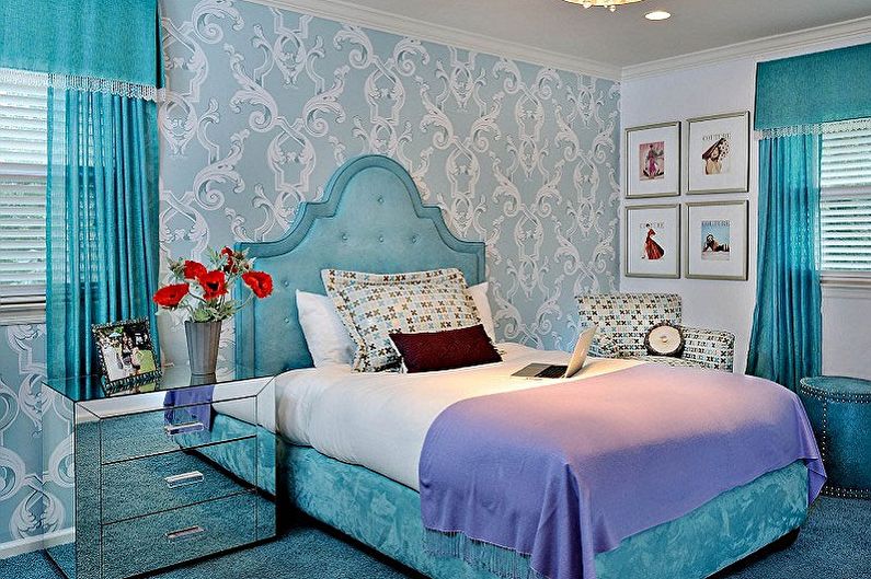 Blue Bedroom Wallpaper - Bedroom Wallpaper Color
