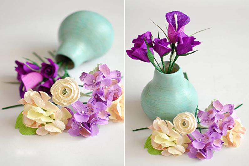 Flori de hârtie DIY - fotografie