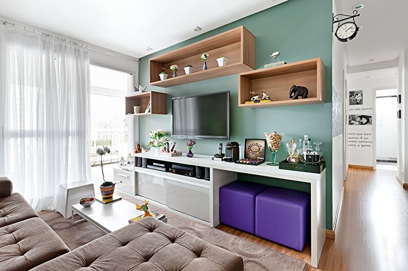 Färgkombinationer för golv, väggar, tak och möbler - Pastellfärger