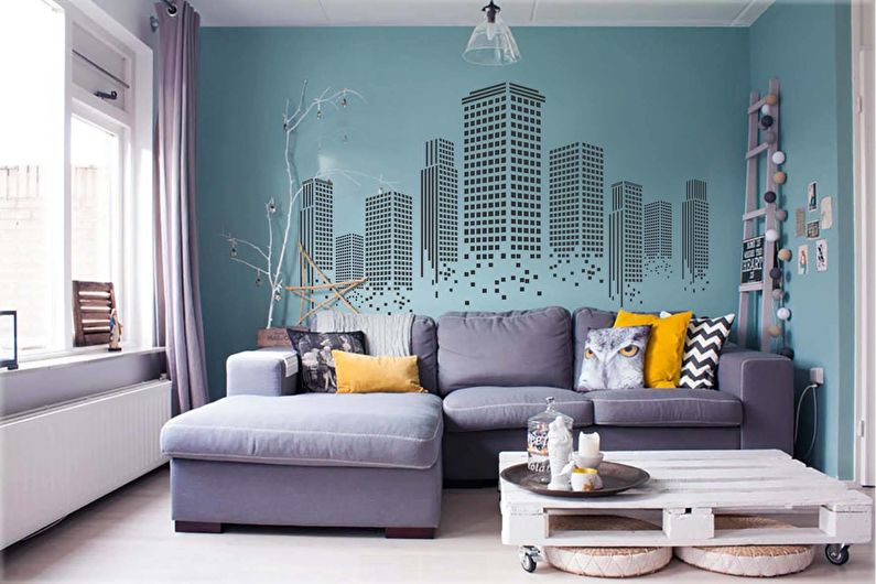 Färgkombinationer för golv, väggar, tak och möbler - Kalla och varma kombinationer
