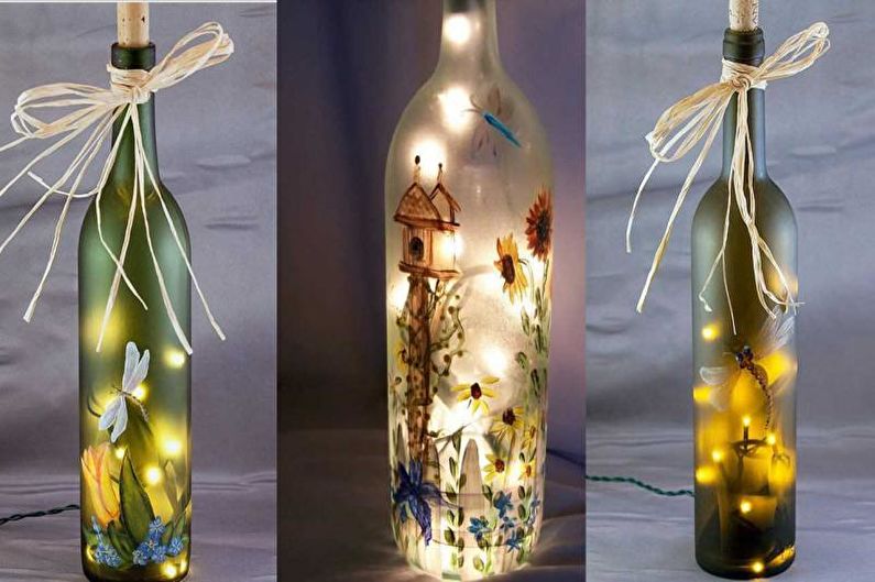 DIY dekor fľaše - farbenie