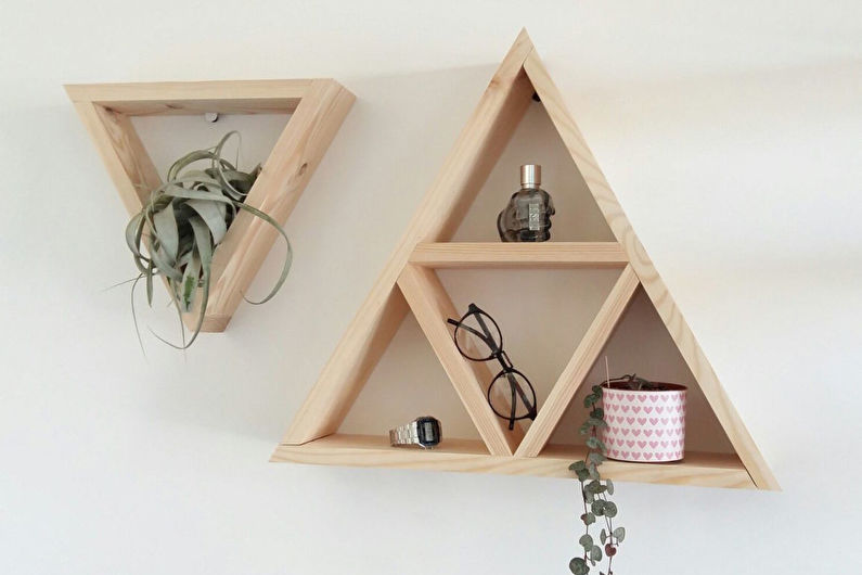 DIY Room Decor - Geometriske hyller