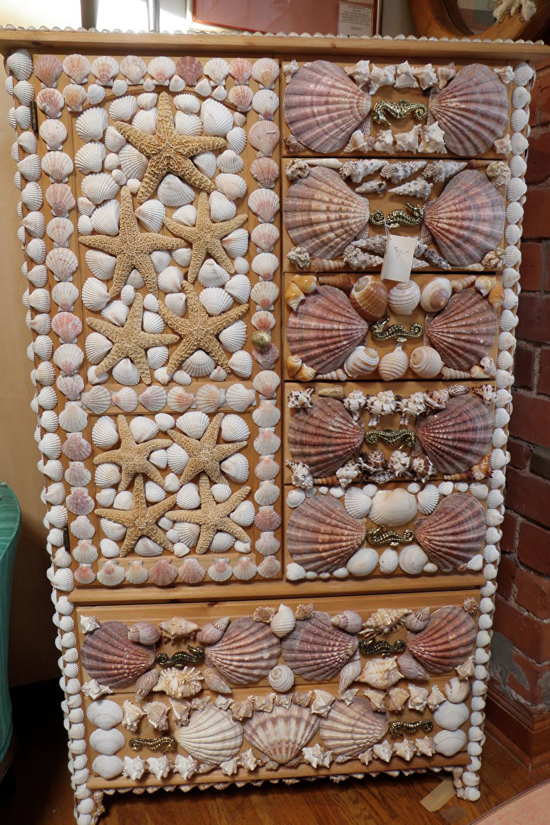 DIY dekor starého kabinetu - mozaika