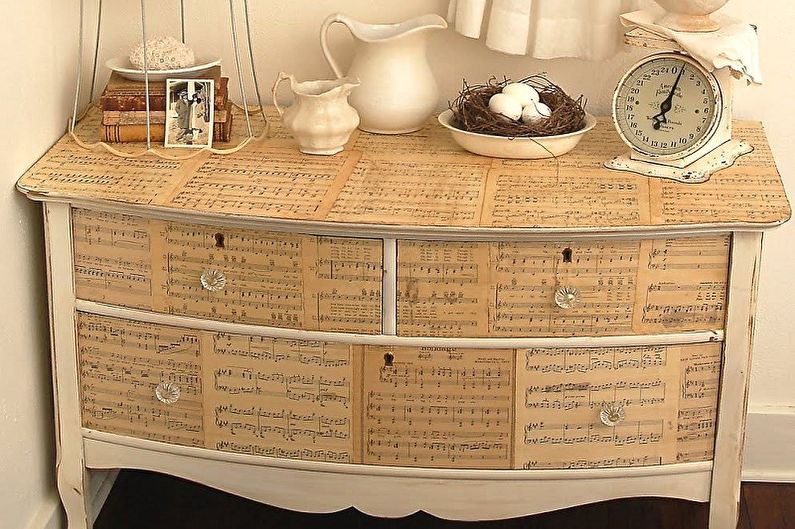 Decoupage Dresser - decoupage nábytku pre domácich majstrov