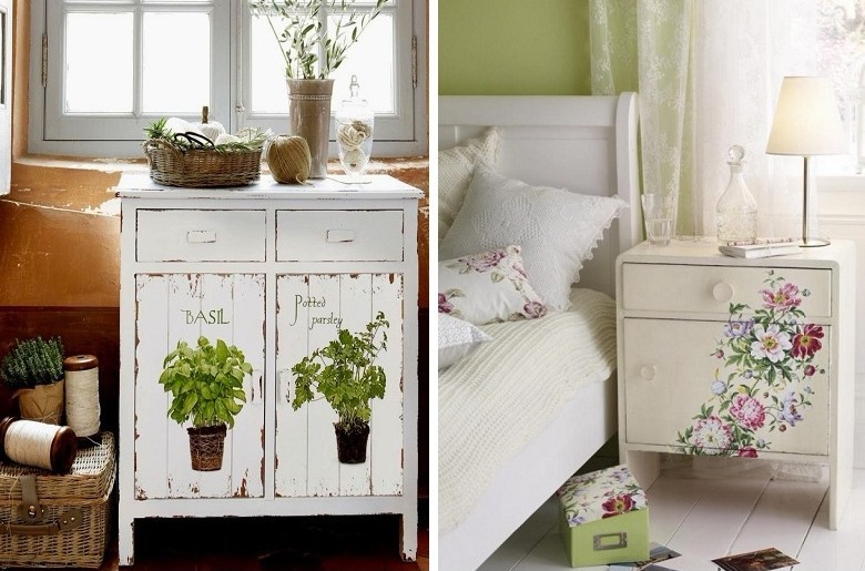 Decoupage Dresser - decoupage nábytku pre domácich majstrov