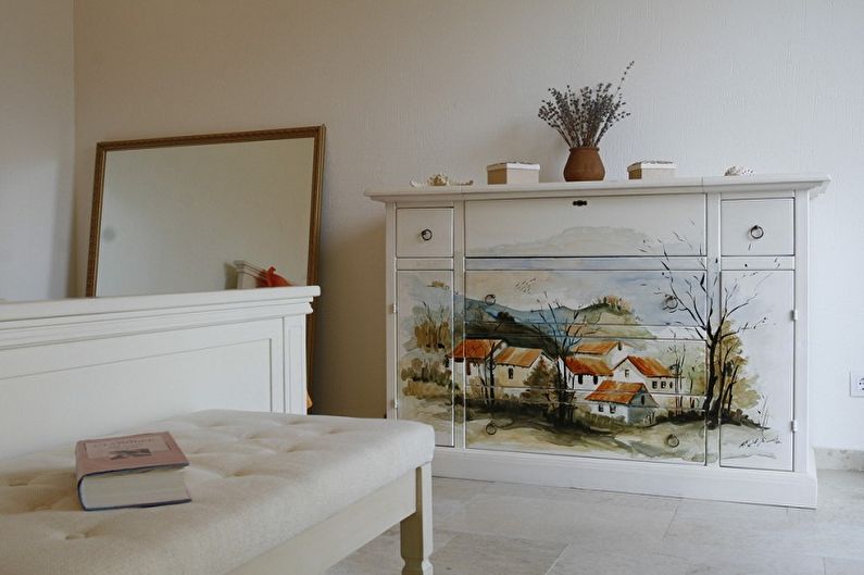 DIY decoupage nábytku: 80 krásnych nápadov