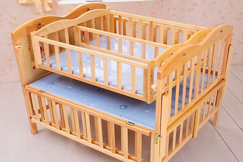 Τύποι βρεφικών κρεβατιών για νεογέννητα με σχέδιο - Twin Cots