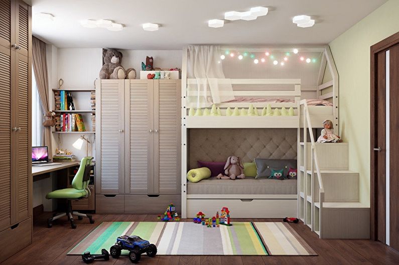 Σχεδιασμός παιδικού δωματίου για αγόρι και κορίτσι - Επιλέξτε ένα χρώμα