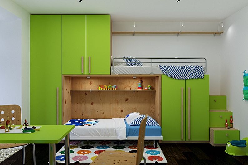 Σχεδιασμός παιδικού δωματίου για αγόρι και κορίτσι - Στυλ