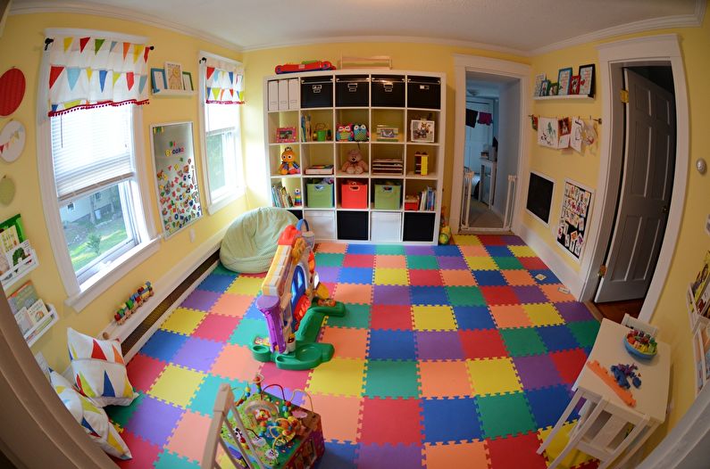 עיצוב חדרי ילדים - גימור רצפה
