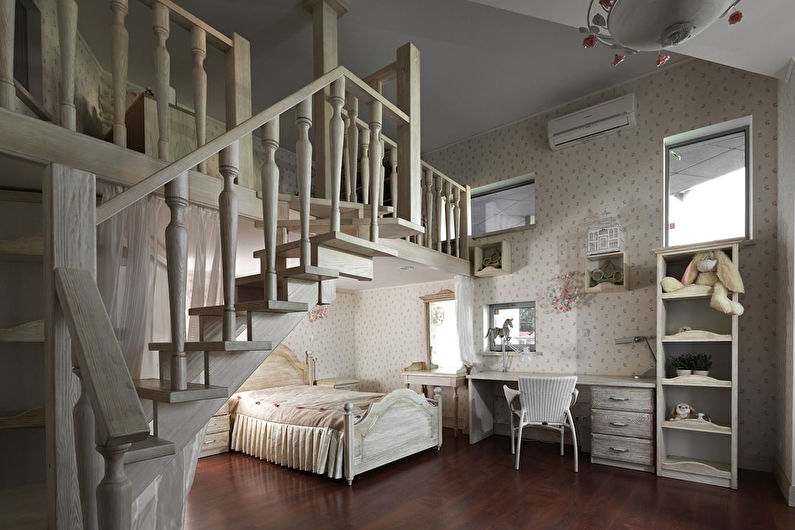 Otroška soba v slogu Provence - notranje oblikovanje