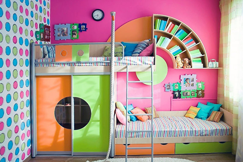 Σχεδιασμός παιδικού δωματίου για κορίτσι με στυλ pop art