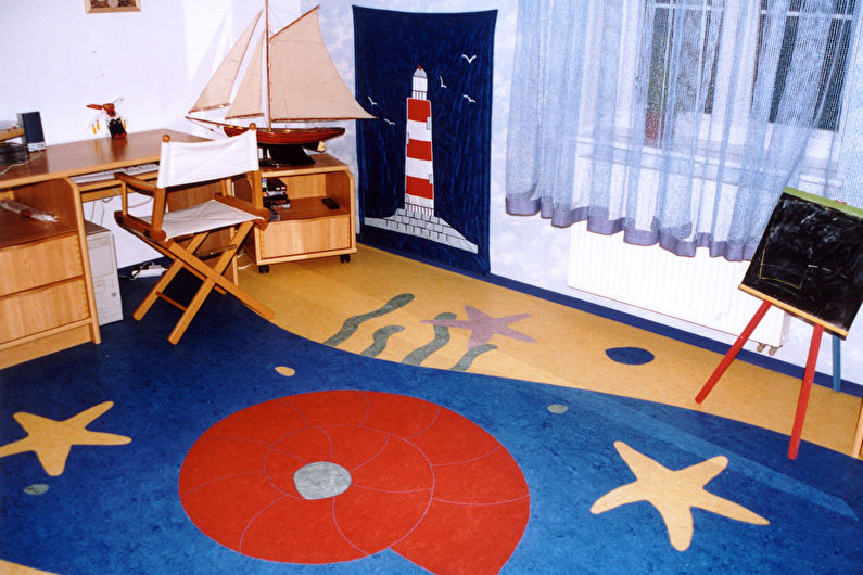 Projekt pokoju dziecięcego dla chłopca - Wykończenie podłogi