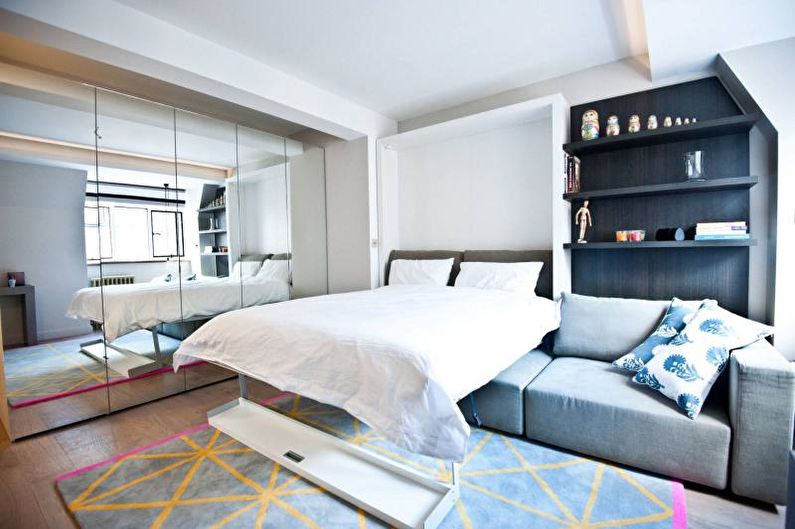 Stue - Design av en to -roms leilighet