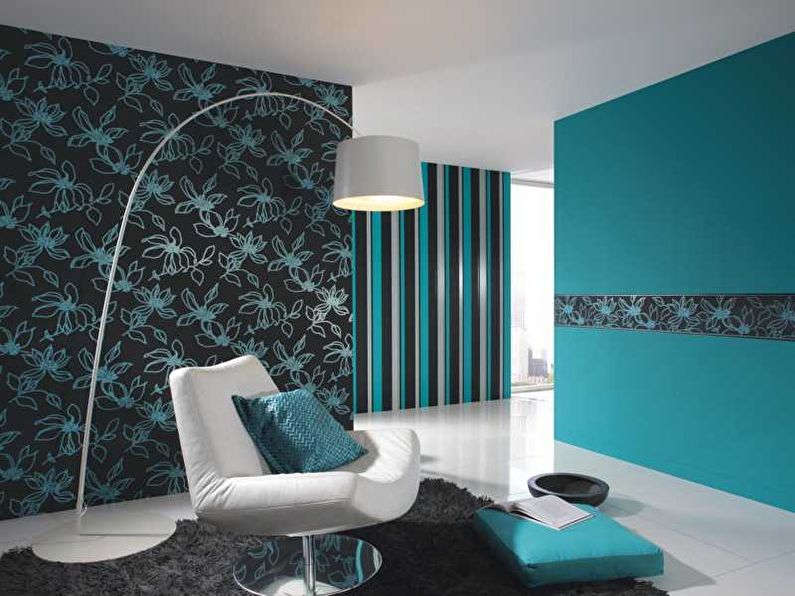 Dizajn obývačky 16 m2 - Dekorácia na stenu