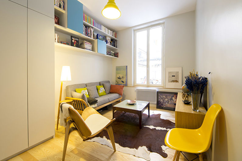 Dizajn obývačky 17 m2 - Nábytok