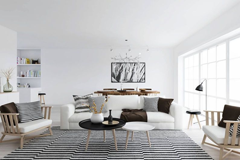 Návrh interiéru obývačky 20 m2 - Foto