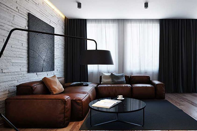 Návrh interiéru obývačky 20 m2 - Foto