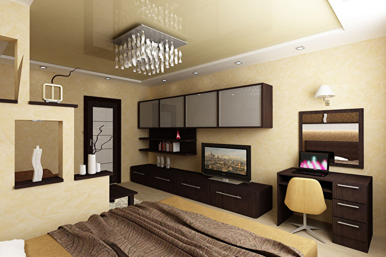 Spálňa - návrh obývačky - stropná úprava