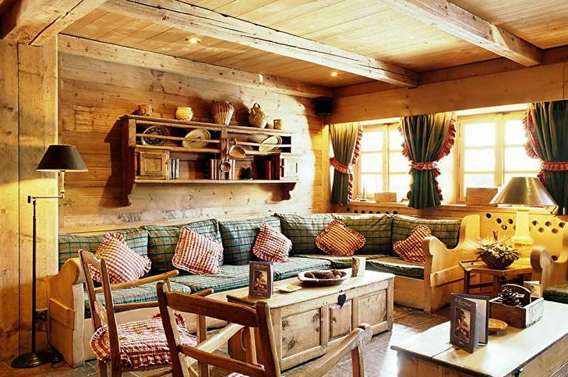 Country House Living Room - Projektowanie wnętrz