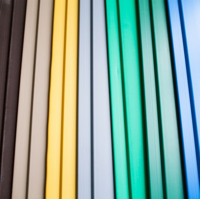 לוח צבעים של לוחות פלסטיק